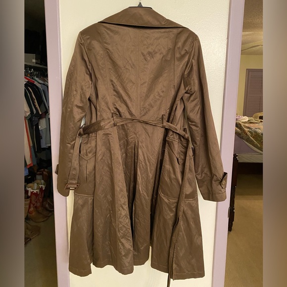 VINTAGE DKNYC Brown Raincoat - Picture 2 of 3